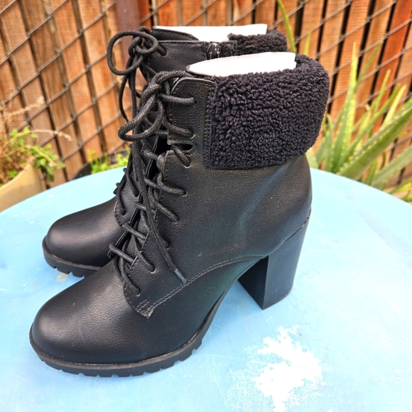 Lace Up Combat Boots Redwood Women's Size 8 - Picture 13 of 16